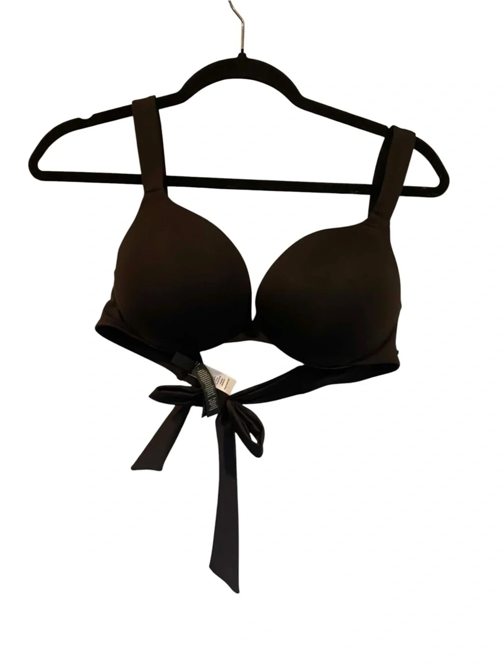 NWT Skims Signature Swim Ultimate Push Up Bikini Top Size: 6 ONYX